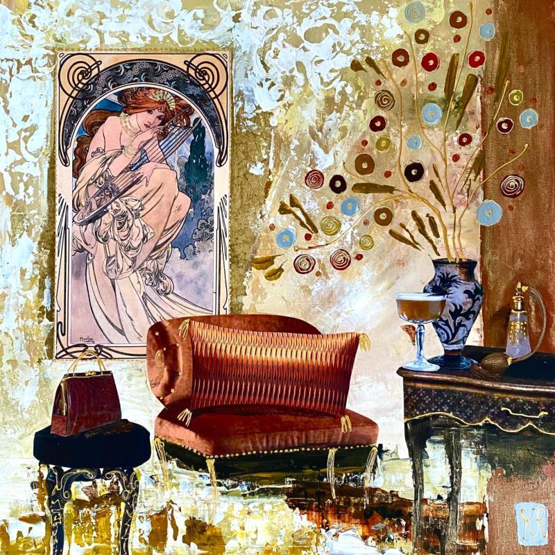 Gemälde Le boudoir de Pauline von Romanelli Karine | Gemälde Figurativ Alltagsszenen