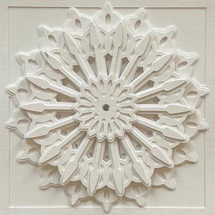 Gemälde snowflake von Ryder Susan | Gemälde Materialismus Collage, Papier Minimalistisch