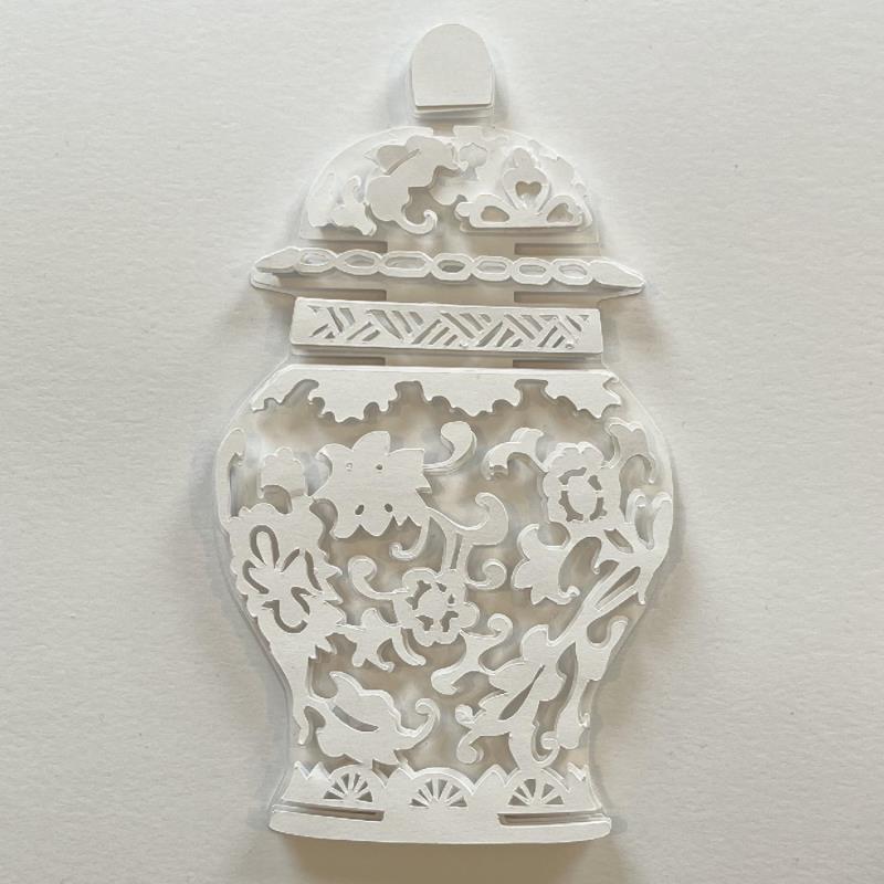 Painting Ginger Jar by Ryder Susan | Painting Subject matter Gluing, Paper Pop icons, Still-life
