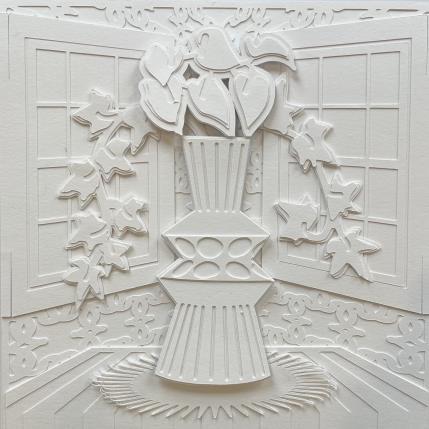 Gemälde Favorite vase with ivy von Ryder Susan | Gemälde Materialismus Collage, Papier Stillleben