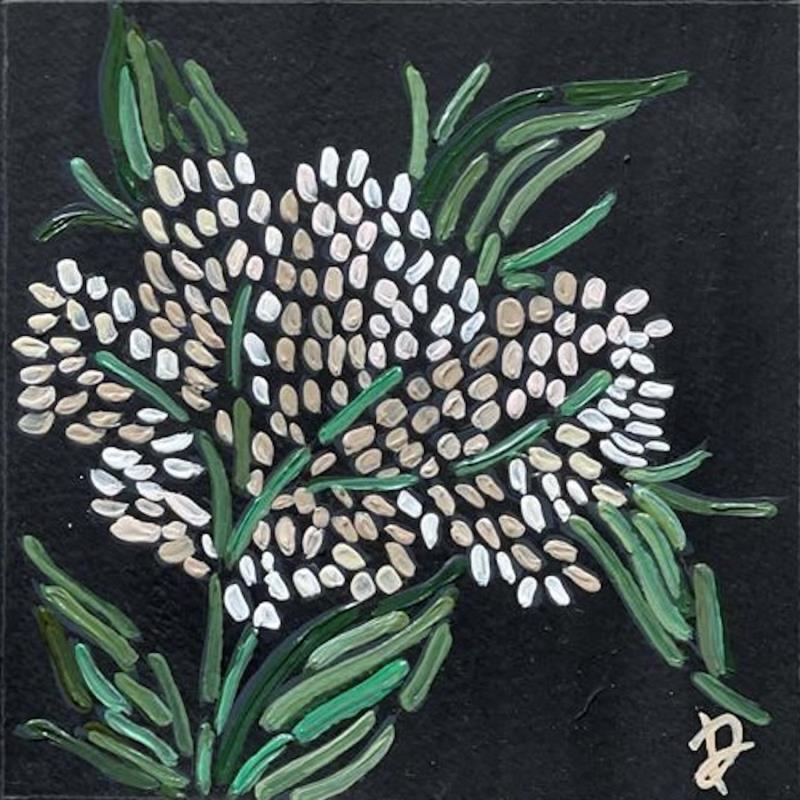 Painting Wild garlic by Dmitrieva Daria | Painting Abstract Acrylic Nature