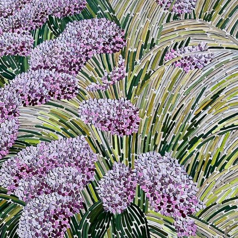 Painting Pink bloom by Dmitrieva Daria | Painting Abstract Acrylic Landscapes, Nature