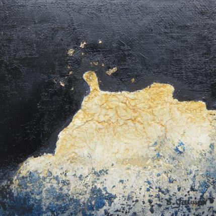 Painting Ciel étoilé 2 by Gaussen Sylvie | Painting Abstract Gold leaf, Oil Minimalist, Nature