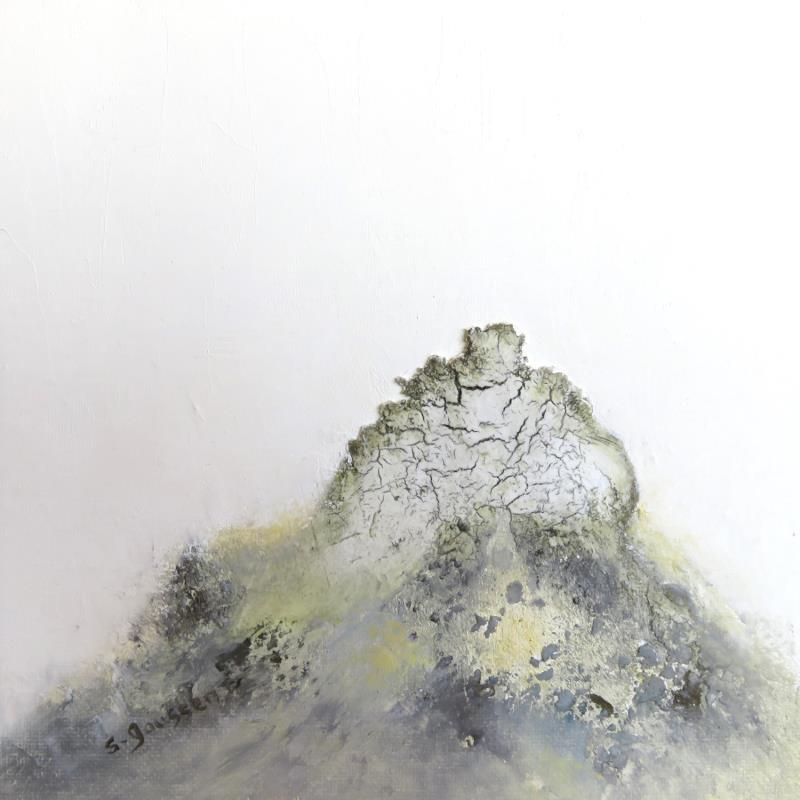 Gemälde Minéral 1 von Gaussen Sylvie | Gemälde Abstrakt Landschaften Marine Öl
