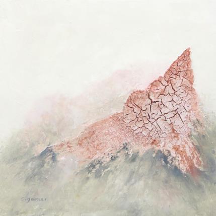 Peinture La Brume s'en va par Gaussen Sylvie | Tableau Abstrait Huile Nature, Paysages