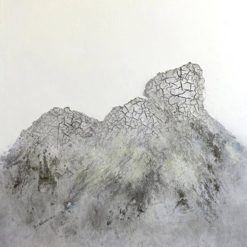 Gemälde Le Roc von Gaussen Sylvie | Gemälde Abstrakt Landschaften Natur Öl