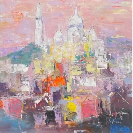 Painting Montmartre se réveille by Yavru Irfan | Painting Figurative Oil Landscapes