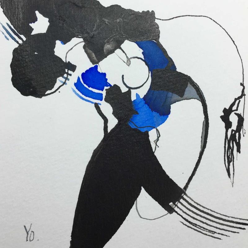 Painting Ma reverence by YO | Painting Figurative Nude Ink