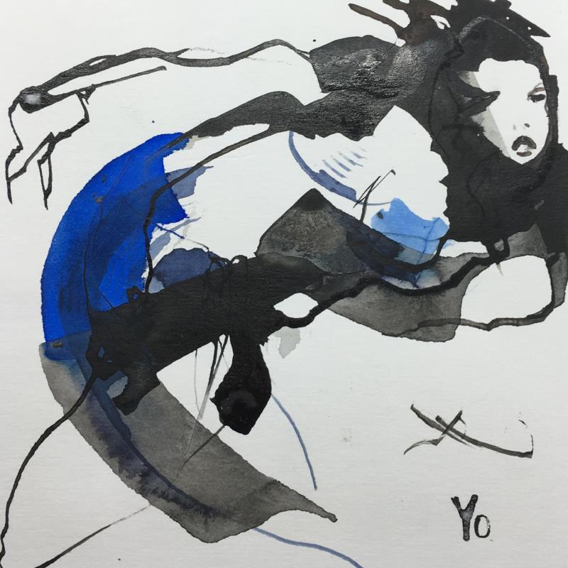 Gemälde Nos folies von YO | Gemälde Figurativ Akt Tinte