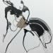 Painting Mon coeur frissonne by YO | Painting Figurative Nude Ink