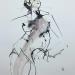 Painting Fière de moi by YO | Painting Figurative Nude Ink