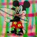 Gemälde Mickey surf 2 von Kikayou | Gemälde Pop-Art Pop-Ikonen Graffiti