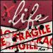 Painting Fragile life (framboise) by Costa Sophie | Painting Pop-art Music Pop icons Acrylic Gluing Posca Upcycling