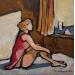 Painting Chambre sous les toits by Signamarcheix Bernard | Painting Figurative Acrylic