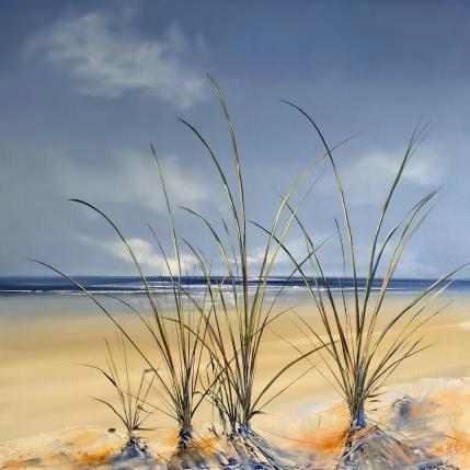 Painting La dune by Guillet Jerome | Painting Figurative Oil Landscapes, Marine