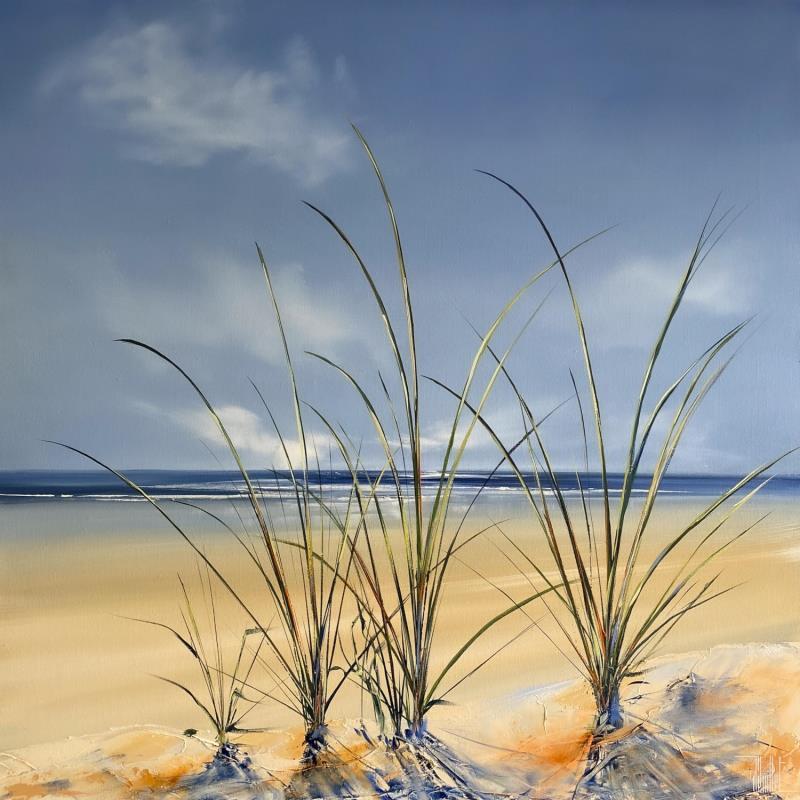 Peinture La dune par Guillet Jerome | Tableau Figuratif Huile Marine, Paysages