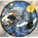 Painting Snoopy : Vent de Toussaint, - Terreur de marin. by Benny Arte | Painting Pop-art Landscapes Marine Pop icons Acrylic Gluing Ink