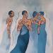 Gemälde Le foulard von Malfreyt Corinne | Gemälde Figurativ Alltagsszenen Akt Öl