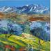 Painting Les Oliviers dans les Alpilles by Degabriel Véronique | Painting Figurative Landscapes Nature Oil