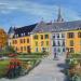 Painting Grenoble le jardin de ville by Degabriel Véronique | Painting Oil