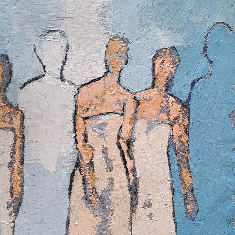 Painting Ensemble by Malfreyt Corinne | Painting Figurative Life style Nude Oil