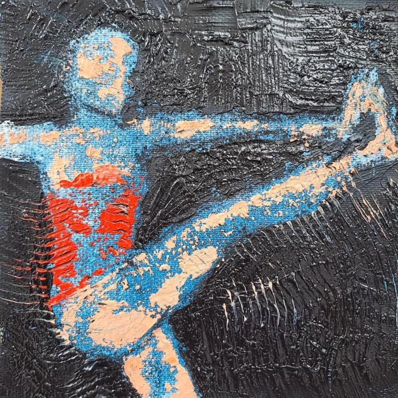 Painting Kick by Malfreyt Corinne | Painting Figurative Life style, Nude