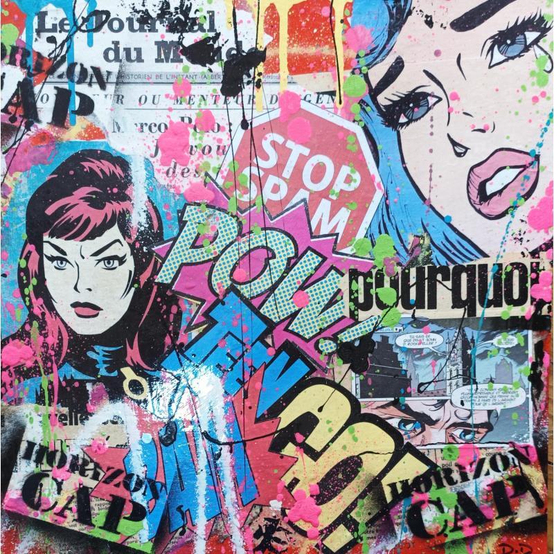 Painting GIRLS by Drioton David | Painting Pop-art Pop icons Acrylic