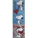 Gemälde Snoopy in love by 3 von Kikayou | Gemälde Pop-Art Pop-Ikonen