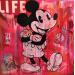 Gemälde Mickey life von Kikayou | Gemälde Pop-Art Pop-Ikonen Graffiti