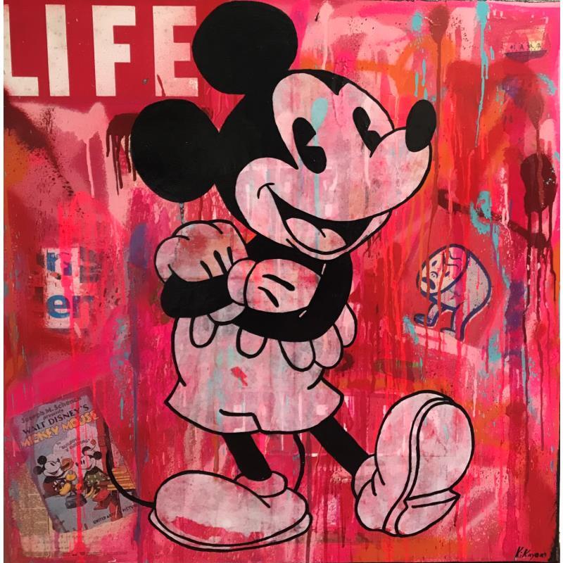 Peinture Mickey life par Kikayou | Tableau Pop-art Graffiti Icones Pop