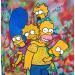 Gemälde Family simpson von Kikayou | Gemälde Pop-Art Pop-Ikonen