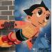 Peinture Astro Boy par Kedarone | Tableau Pop-art Icones Pop Graffiti Posca