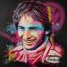 Painting Gilles Villeneuve by Sufyr | Painting Street art Portrait Graffiti Acrylic