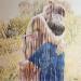 Gemälde Le baiser von Leger Vincent  | Gemälde Figurativ Alltagsszenen Acryl
