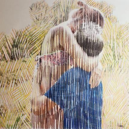 Gemälde Le baiser von Leger Vincent  | Gemälde Figurativ Acryl Alltagsszenen
