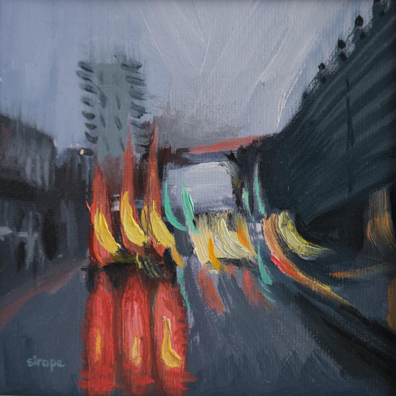 Gemälde Monday morning von Sirope Rémy | Gemälde Figurativ Landschaften Urban Öl