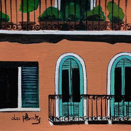 Painting Façade terracotta by Du Planty Anne | Painting Figurative Acrylic Urban