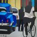 Painting Circulation  by Du Planty Anne | Painting Figurative Urban Life style Acrylic