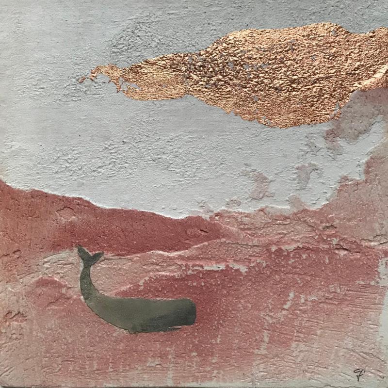 Painting L'ORA PIU' BELLA by Roma Gaia | Painting Figurative Marine Nature Minimalist Sand