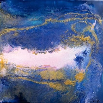 Painting Zone sismique by Pacaud Christine | Painting Abstract Mixed Minimalist