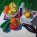 Painting Cuisine ou salon by Auriol Philippe | Painting Figurative Still-life Plexiglass Acrylic Posca