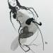 Gemälde si tu pars  von YO | Gemälde Figurativ Akt Acryl Tinte Pigmente