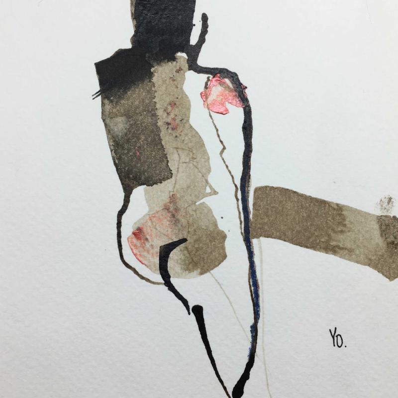 Painting découvre moi  by YO | Painting Figurative Nude Ink