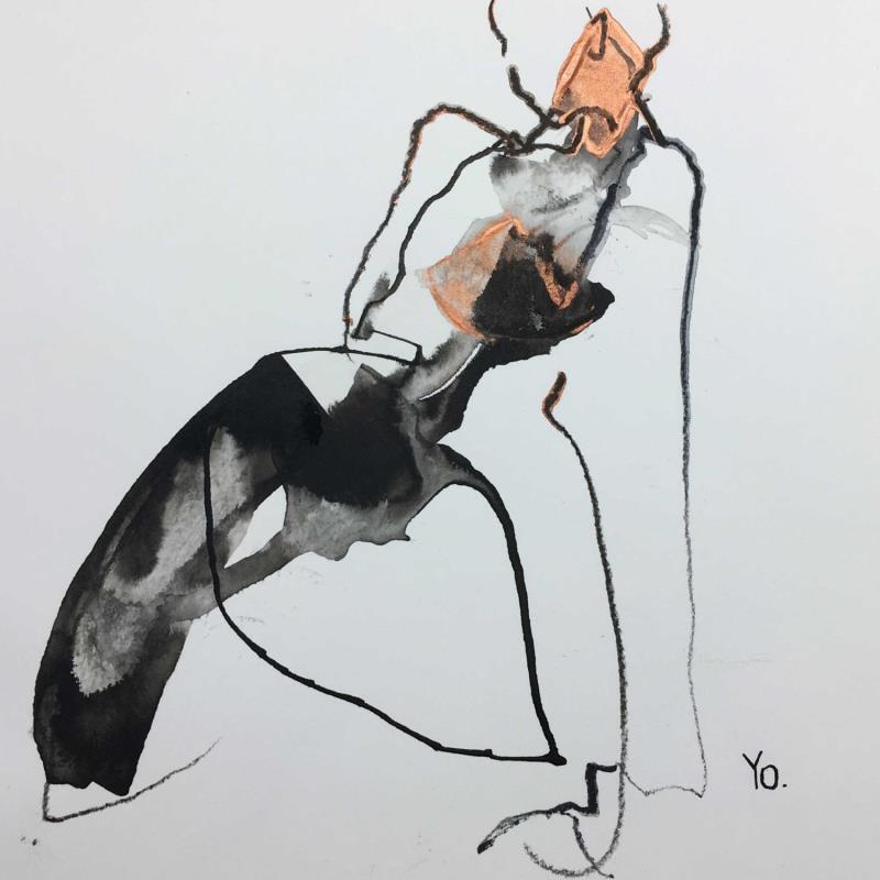 Painting ton désir  by YO | Painting Figurative Ink Nude, Pop icons
