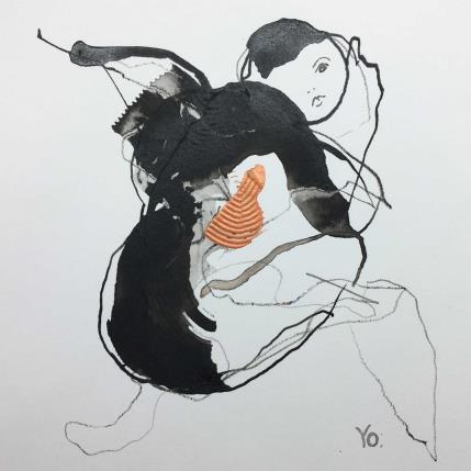 Painting mes envies  by YO | Painting Figurative Ink Nude, Pop icons