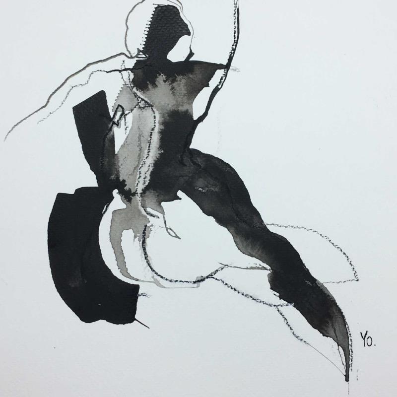 Painting virvoltes  by YO | Painting Figurative Nude Ink