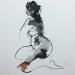 Painting ta muse 4  by YO | Painting Figurative Nude Ink