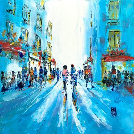 Painting Jour de Ville by Raffin Christian | Painting Figurative Acrylic, Oil Urban