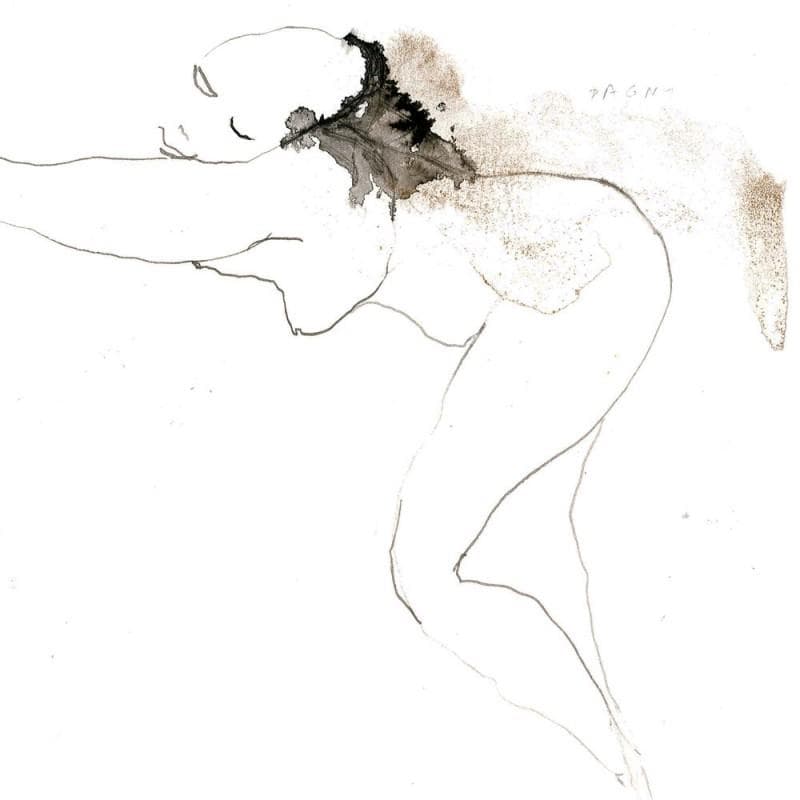 Painting Nu 3 by Pagny Corine | Painting Figurative Black & White, Nude