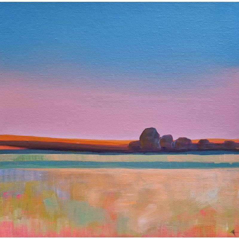 Painting COLORS OF LAND AND SKY by Herz Svenja | Painting Abstract Landscapes Acrylic